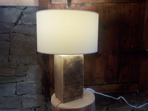 Lampe de chevet, Lampe déco design, lampe bois originale de Savoie art déco, déco bois