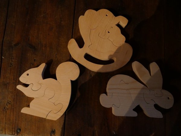 Puzzle éléphant en bois artisanal, brut à peindre, loisirs créatifs enfants, commerces de val cenis